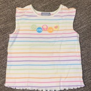 Carters 18 month multicolor stripe girls top.